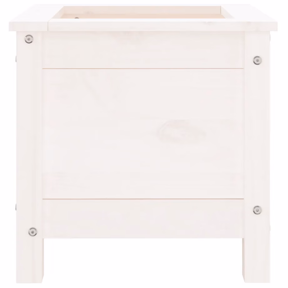 Aia taimekast männipuidust, valge, 40 x 40 x 39 cm – 5