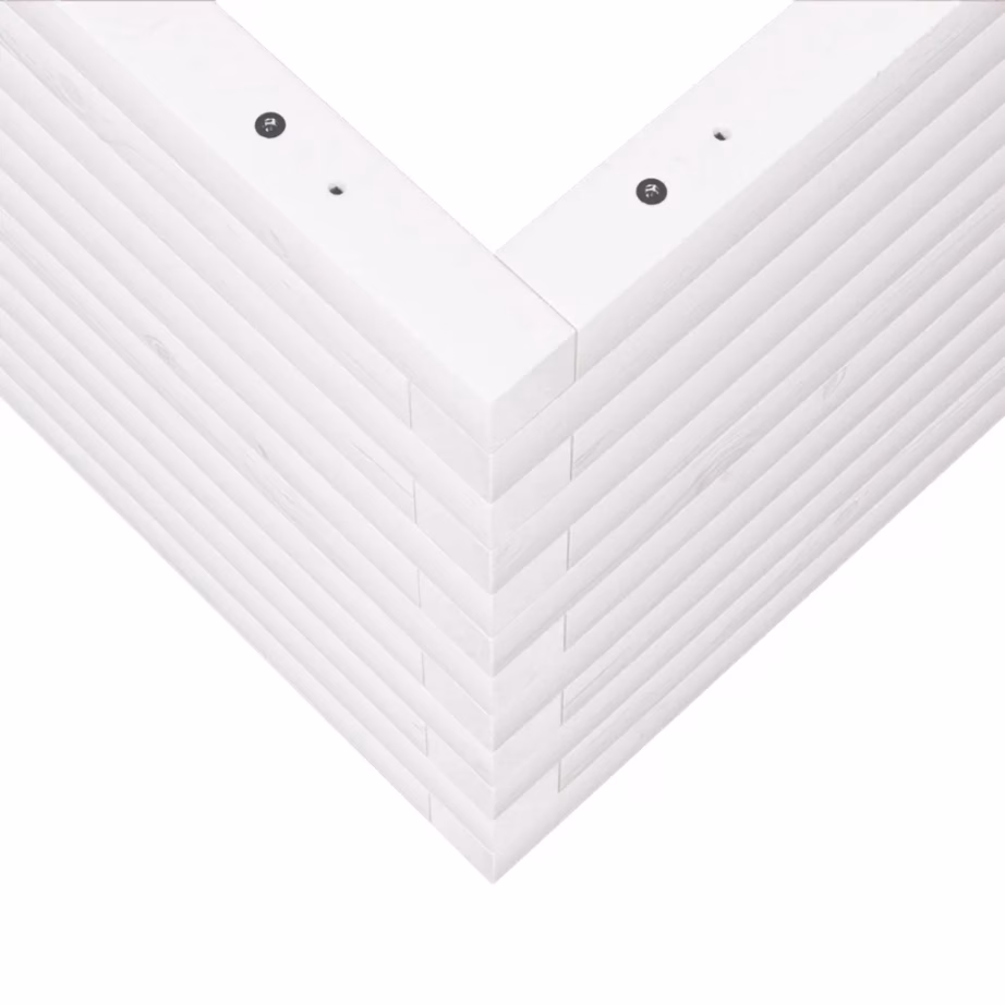 Aia taimekast valge männipuidust, 50 x 50 x 46 cm – 8