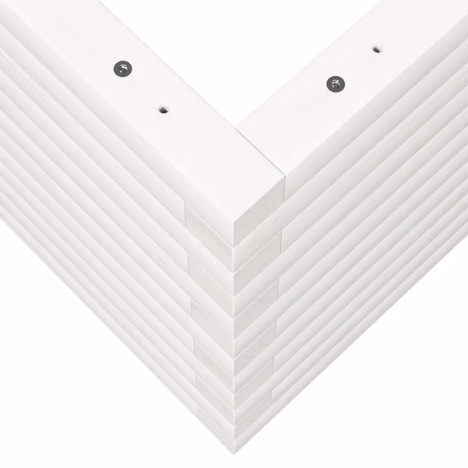 Valge männipuidust aia taimekast, 70 x 40 x 45,5 cm – 8