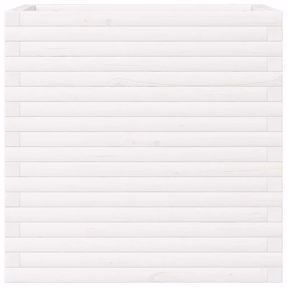 Valge männipuidust aia taimekast, 70 x 40 x 68,5 cm – 5