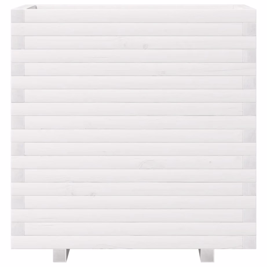 Valge männipuidust aia taimekast, 70 x 40 x 72 cm – 5