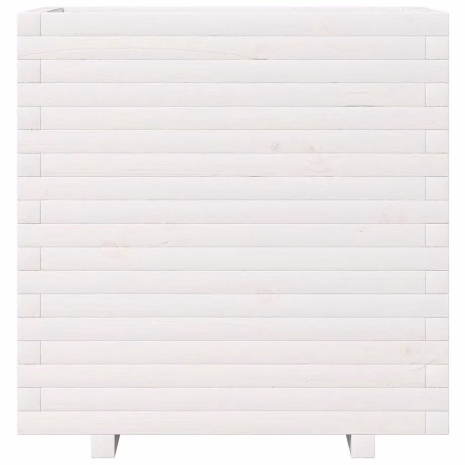 Valge männipuidust aia taimekast, 70 x 40 x 72,5 cm – 5