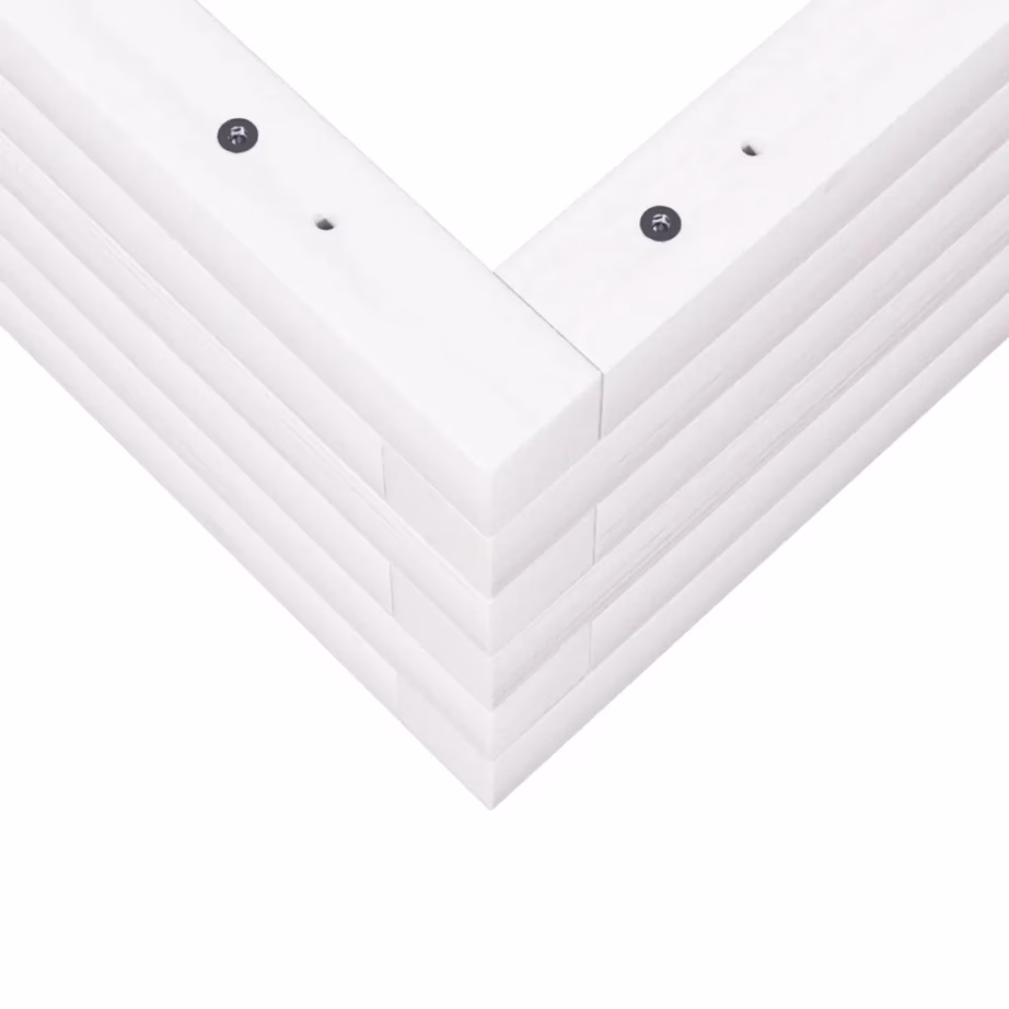 Aia taimekast männipuidust, valge, 70 x 70 x 23 cm – 8