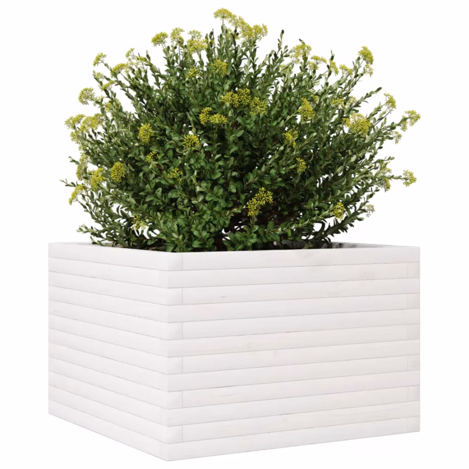 Männipuidust aia taimekast, valge, 70 x 70 x 45,5 cm – 4