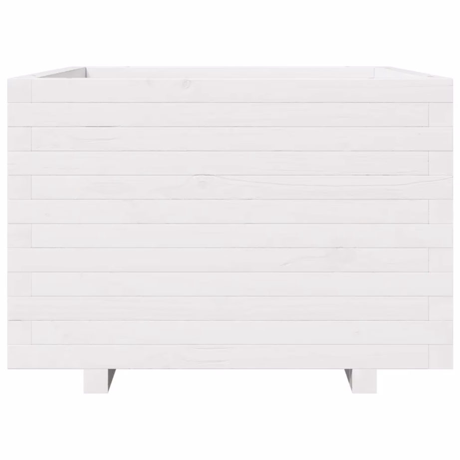 Aia taimekast, valge männipuidust, 70 x 70 x 49,5 cm – 5
