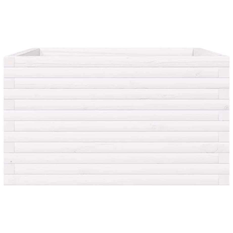 Valge männipuidust aia taimekast avatud põhjaga, 80 x 80 x 45,5 cm – 5