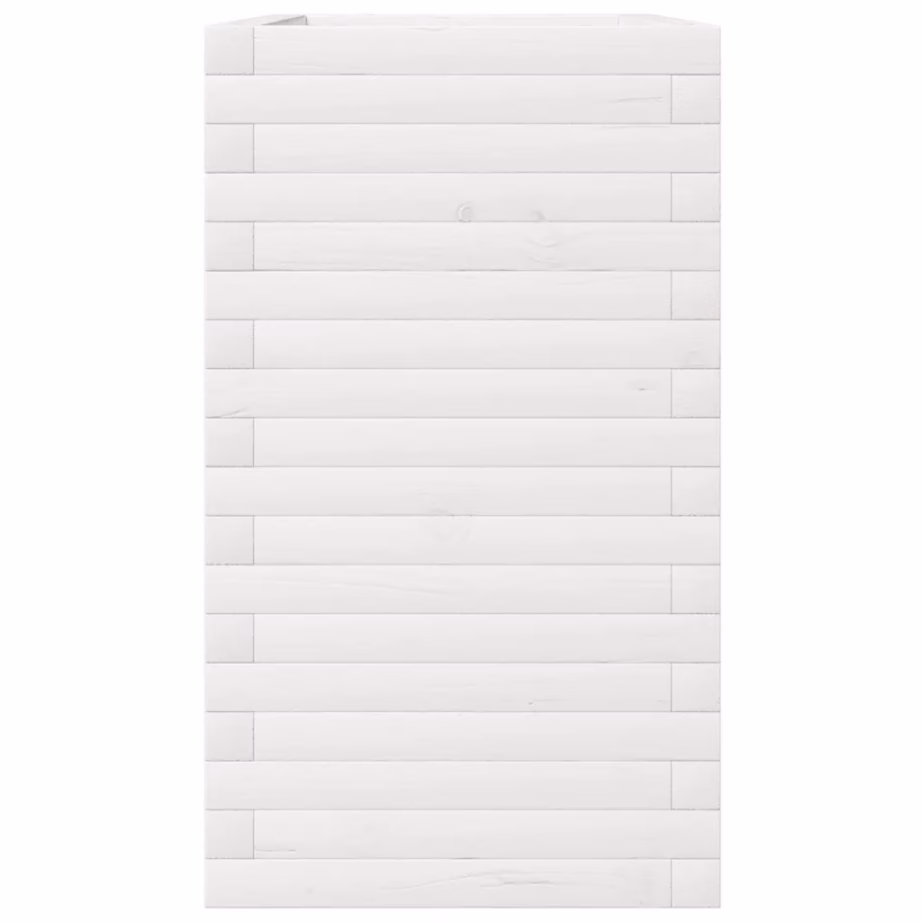 Aia taimekast männipuidust, valge, 90 x 40 x 72,5 cm – 6