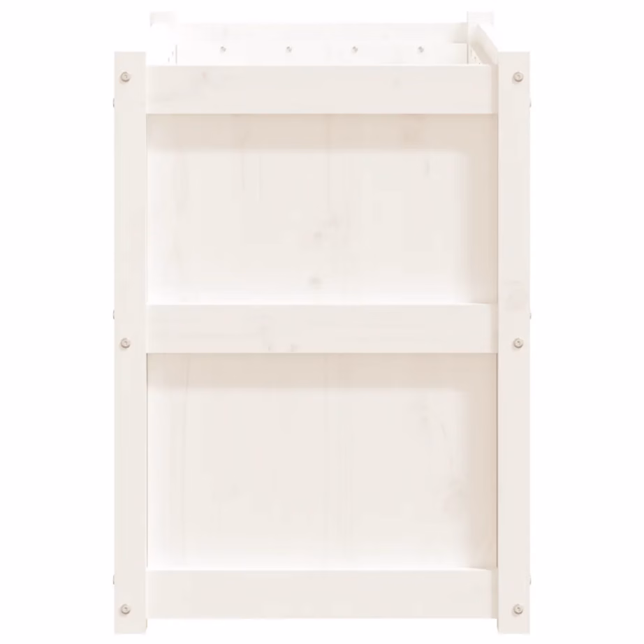 Männipuidust aia taimekast, valge, 90 x 50 x 70 cm – 6