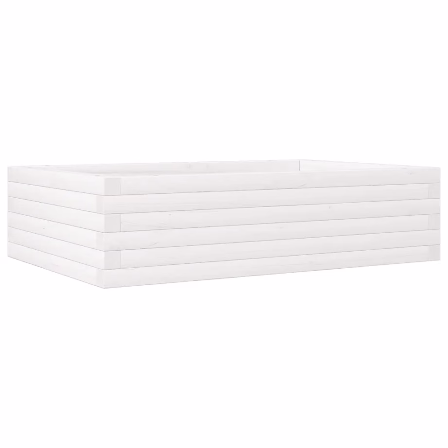 Männipuidust aia taimekast, valge, 90 x 60 x 23 cm – 2