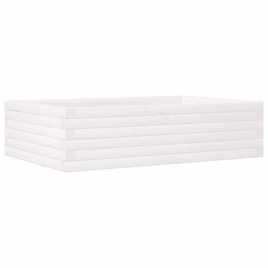 Männipuidust aia taimekast, valge, 90 x 60 x 23 cm – 7