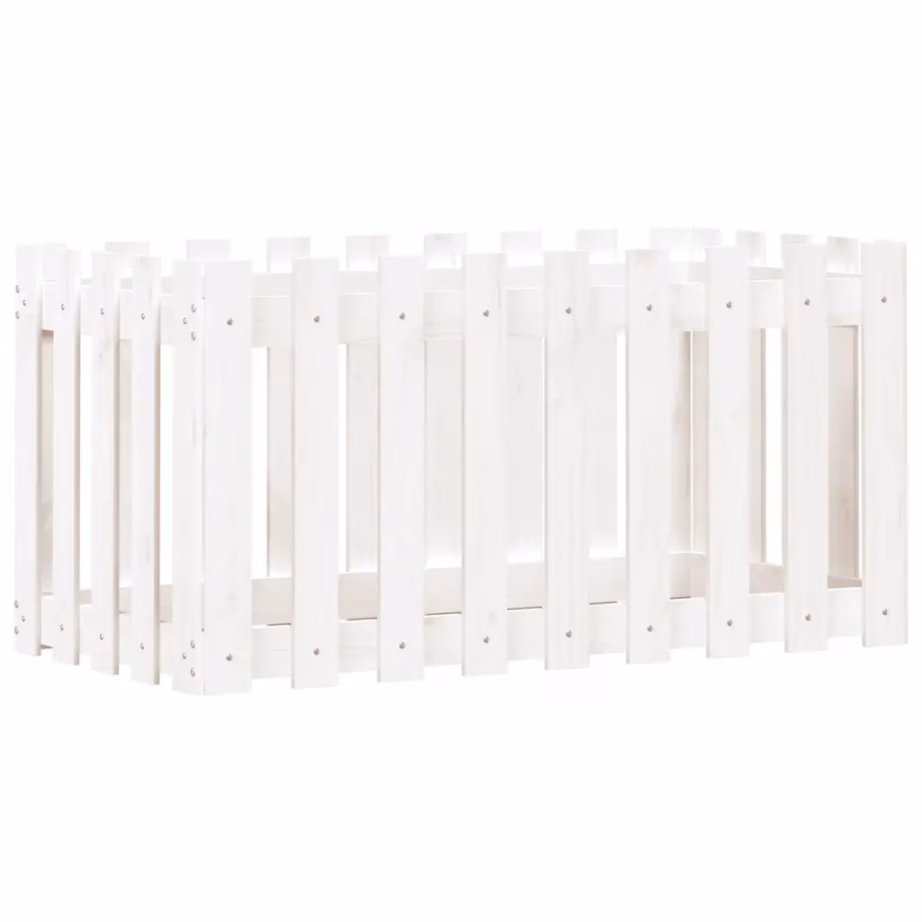 Valge männipuidust kõrgendatud taimelava, 100 x 50 x 50 cm – 2