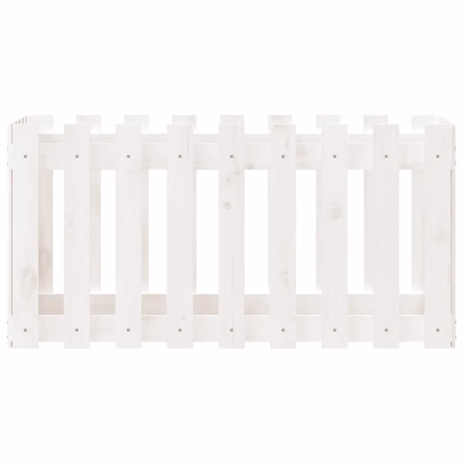 Valge männipuidust kõrgendatud taimelava, 100 x 50 x 50 cm – 5