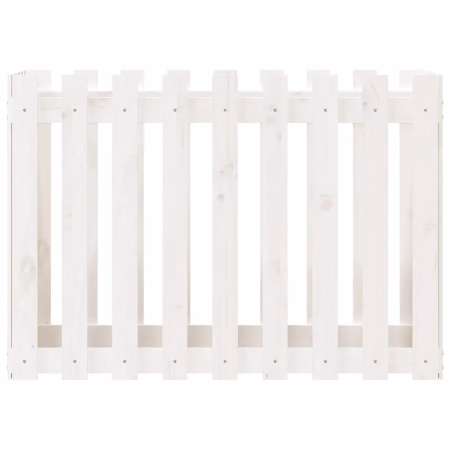 Aia disainiga kõrgendatud taimelava, valge männipuit, 100 x 50 x 70 cm – 5