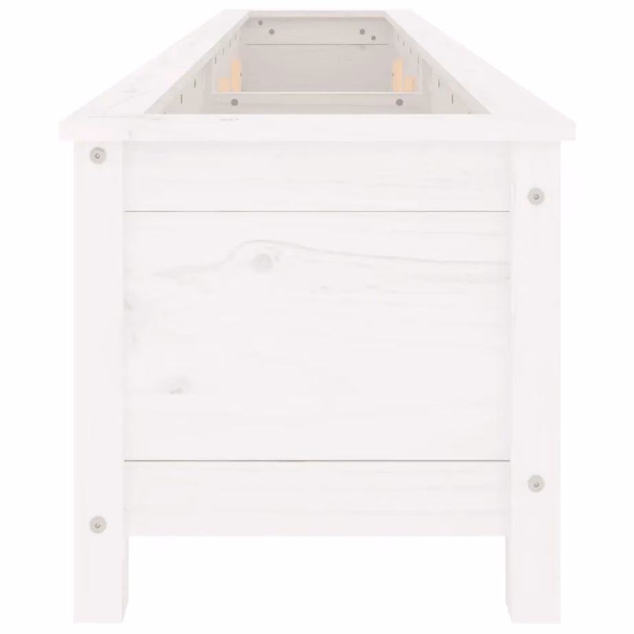 Valge männipuidust kõrgendatud taimelava, 199,5 x 40 x 39 cm – 4