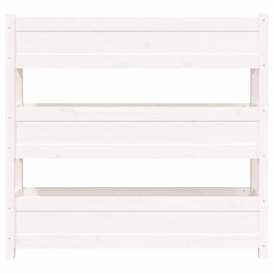 Vertikaalne männipuidust taimekast 3 istutuskastiga, valge, 112 x 25 x 104,5 cm – 5