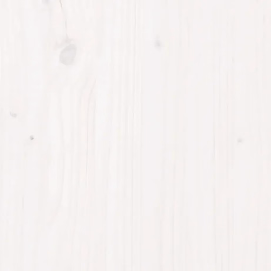 Valge aiapiirde stiilis männipuidust taimekast, 50 x 50 x 50 cm – 8