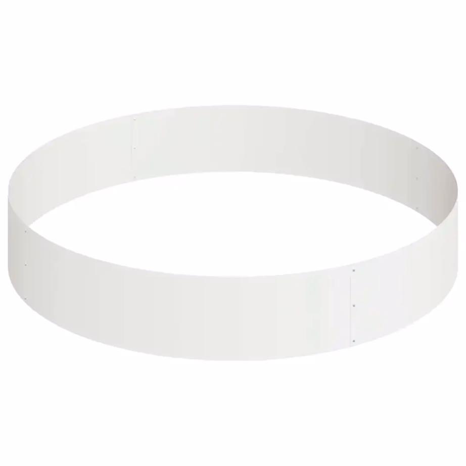 Metallist aia istutuspeenar, valge külmvaltsitud teras, 120 x 120 x 20 cm – 5