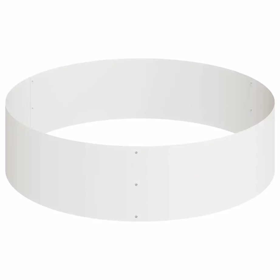 Metallist aia istutuspeenar, valge külmvaltsitud teras, 120 x 120 x 20 cm – 6