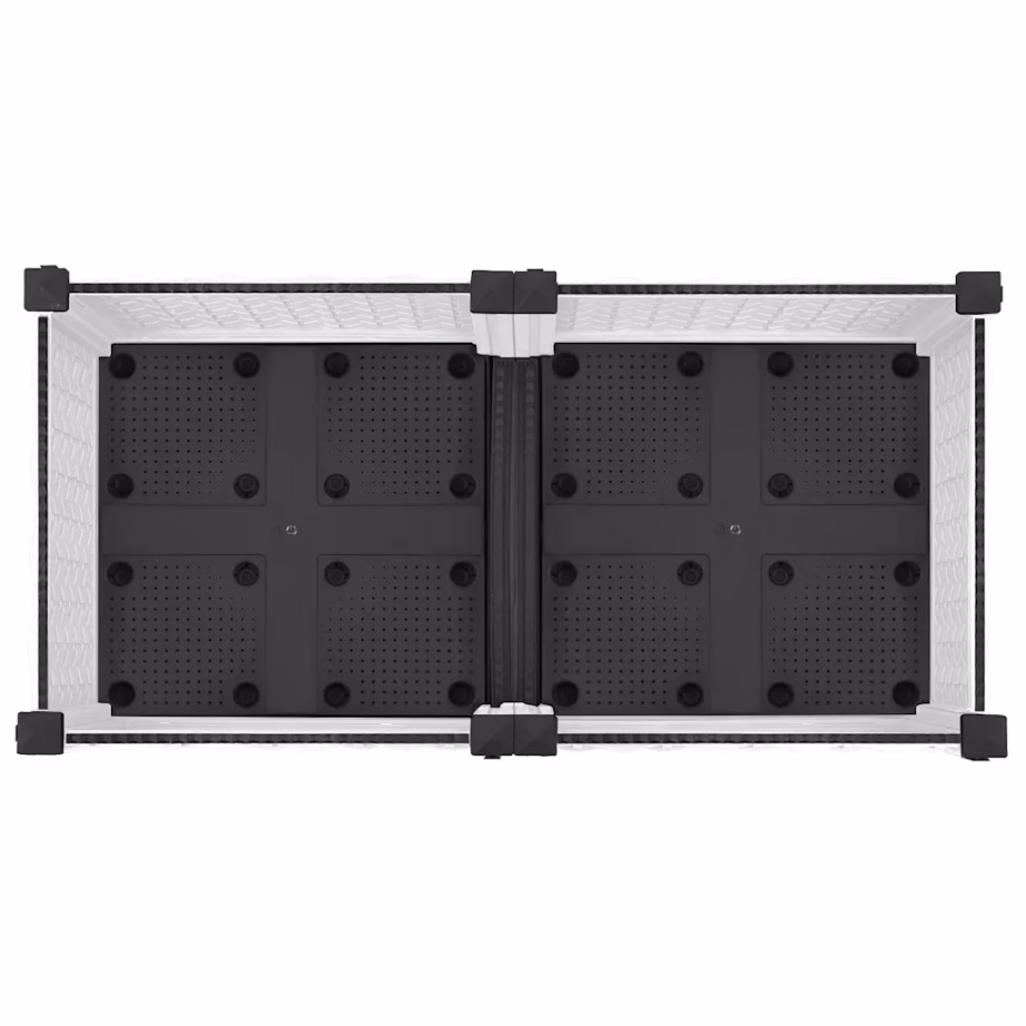 Valge polüpropüleenist taimelava rotangimustriga, 80 x 40 x 23 cm – 6