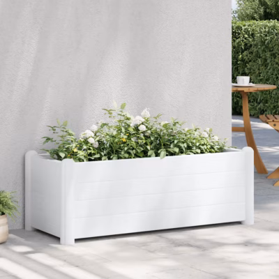 Aia taimelava PP-st, valge, 80 l, 100 x 43 x 35 cm