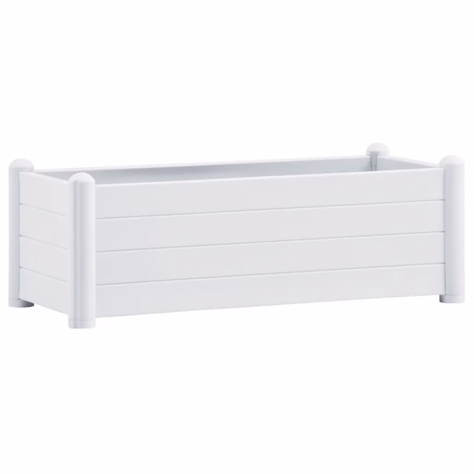Aia taimelava PP-st, valge, 80 l, 100 x 43 x 35 cm – 2