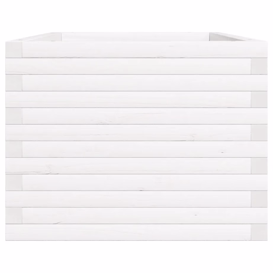 Valge männipuidust aia taimekast, 90 x 60 x 46 cm – 6