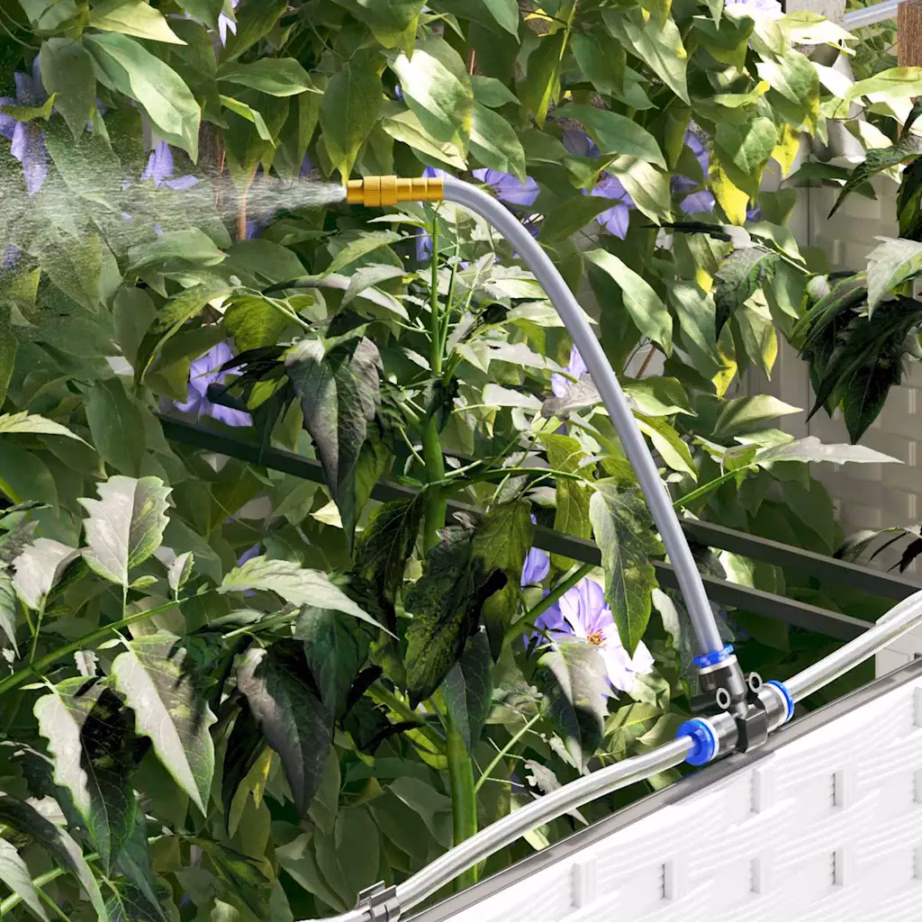 3-osaline aia istutuskastide komplekt kastmissüsteemiga, valge teras, 120 x 40 x 37,5 cm – 5