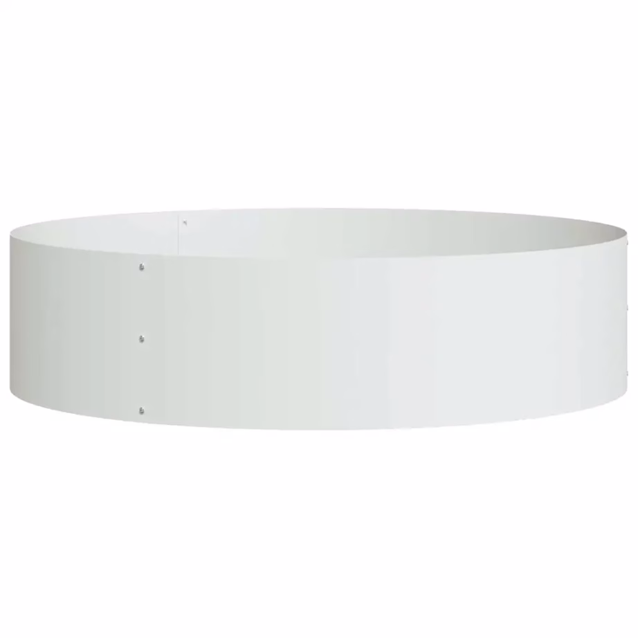 Valge terasest istutusrõngas, 5 tk, 80 x 80 x 20 cm, külmvaltsitud teras – 5