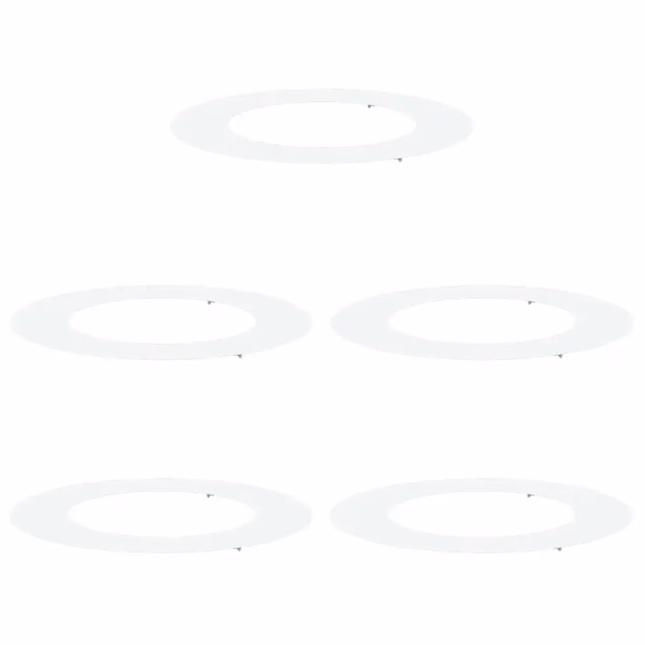 Lamedad valged terasest puuringid juureala kaitseks, 5 tk, Ø50/80 cm – 2