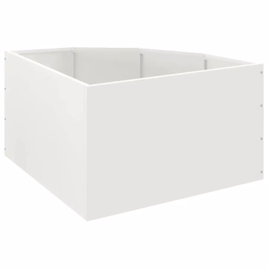 Valge terasest nurga aiakast, 60 x 60 x 35 cm – 7