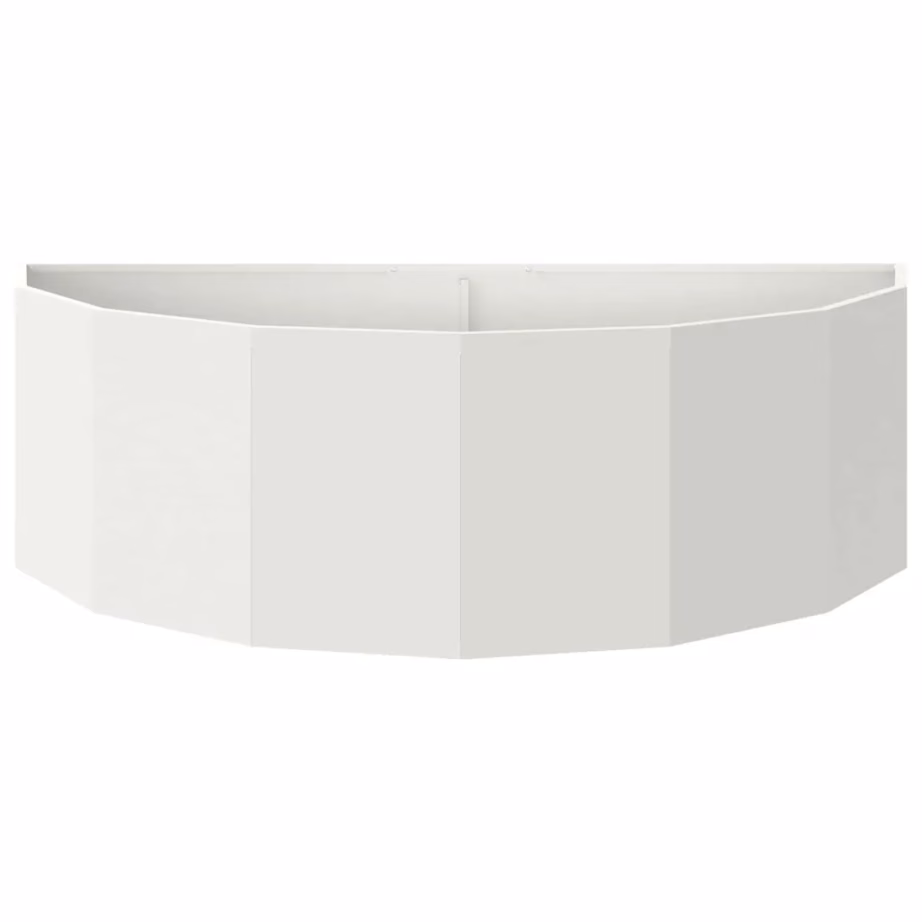 Poole ringi taimekast, valge teras, 120 x 60 x 35 cm – 5