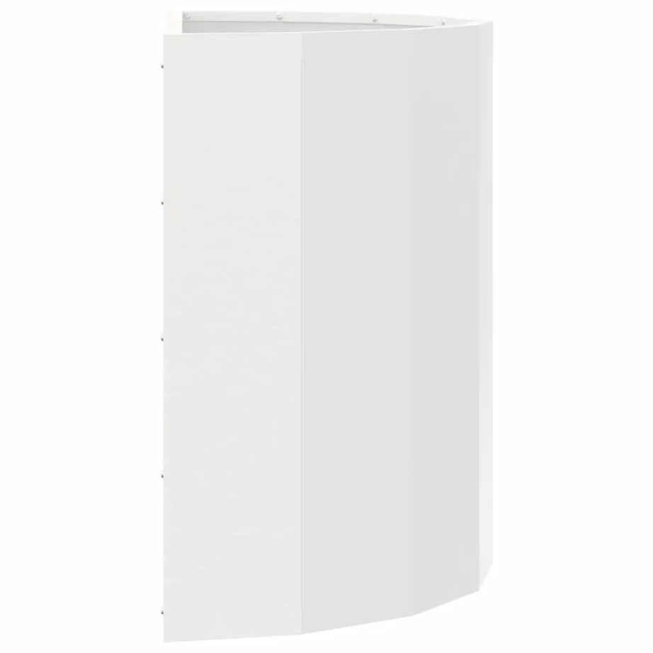 Poolringikujuline terasest taimekast, valge, 60 x 30 x 50 cm – 6