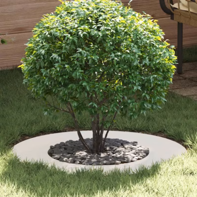 Lame terasest puurõngas puu alusele, valge, Ø40/70 cm, 70 x 70 cm