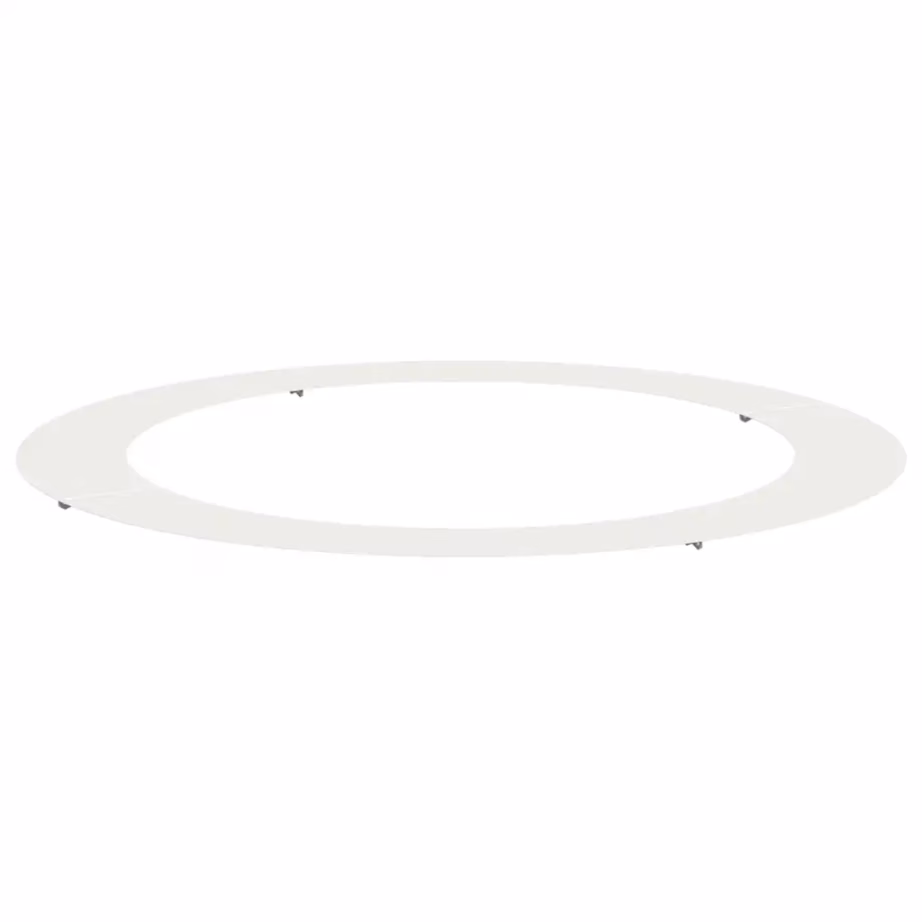 Valge lame terasest puurõngas puu aluse kaitseks, Ø90/120 cm – 2