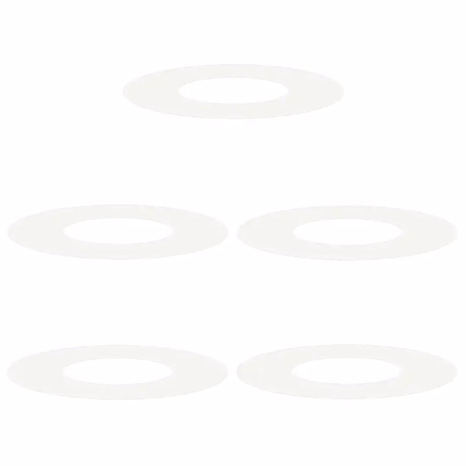 Lame dekoratiivne puurõngaste komplekt, 5 tk, valge teras, 60 x 60 cm – 2