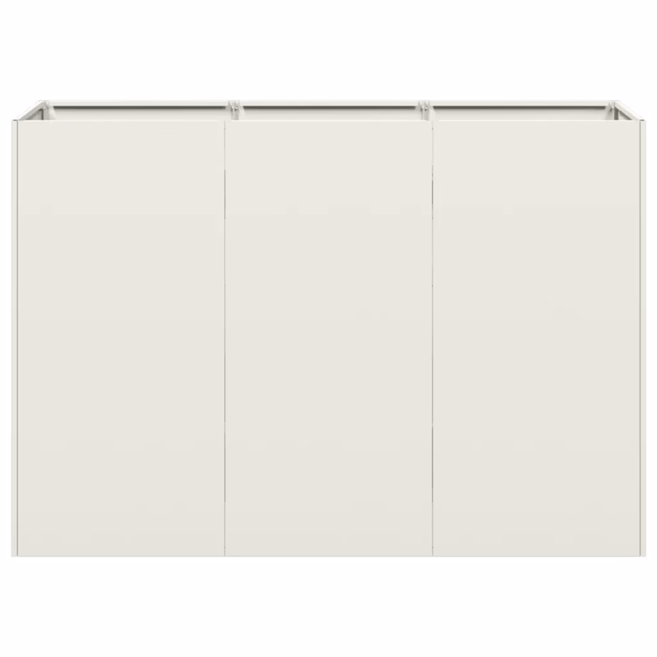 Valge külmvaltsitud terasest avatud põhjaga taimekast, 120 x 40 x 80 cm – 4