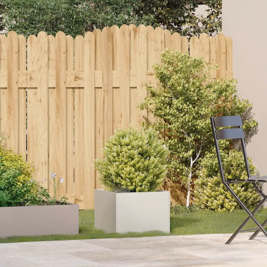 Valge külmvaltsitud terasest taimekast avatud põhjaga, 40 x 40 x 30 cm – 3