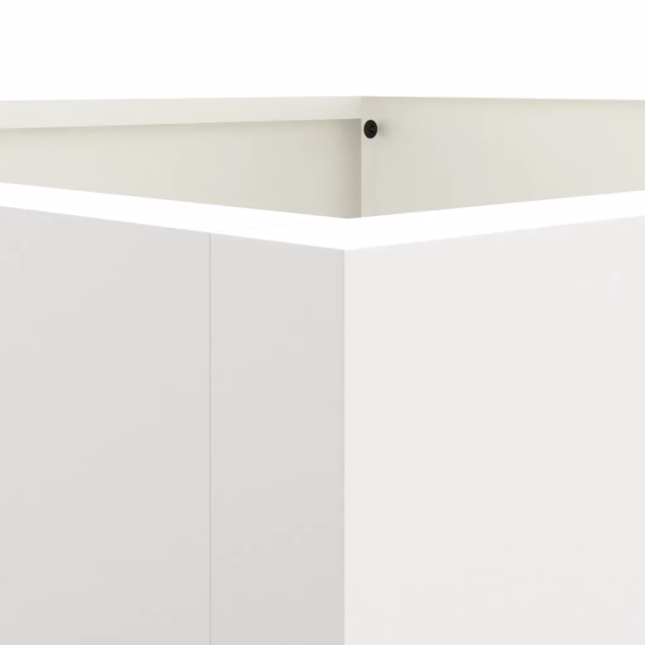 Kõrge valge terasest taimekast, 52 x 48 x 75 cm – 7