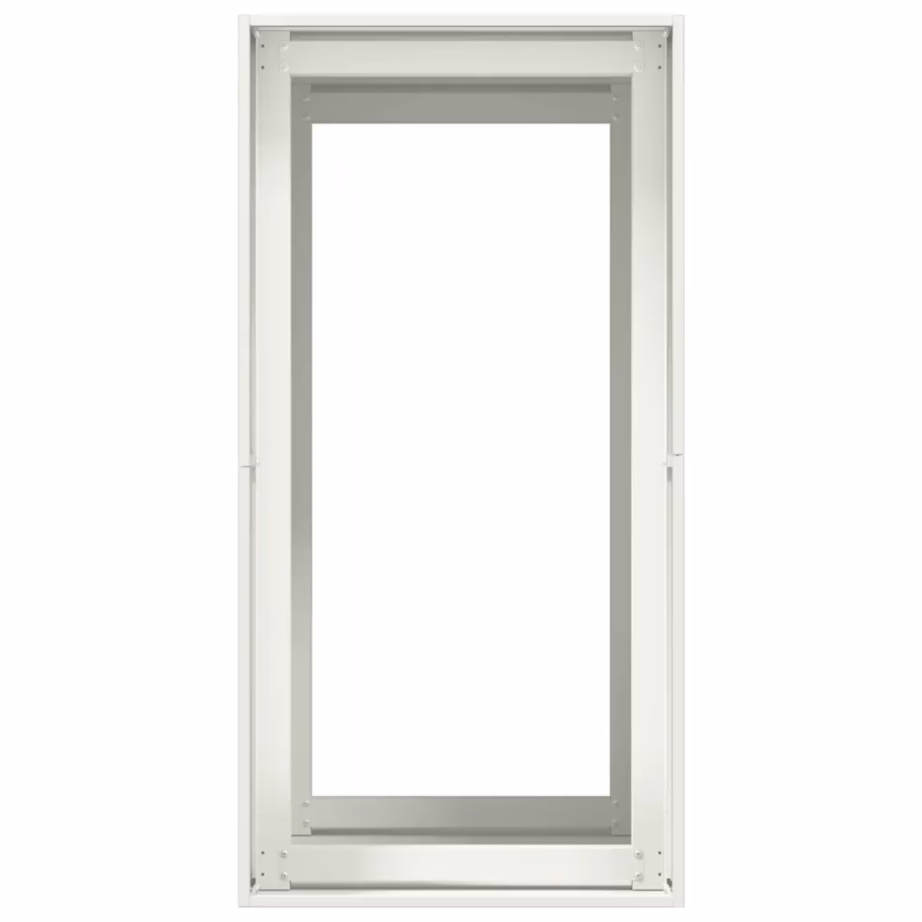 Kõrge taimekast avatud põhjaga, valge külmvaltsitud teras, 40 x 80 x 80 cm – 5