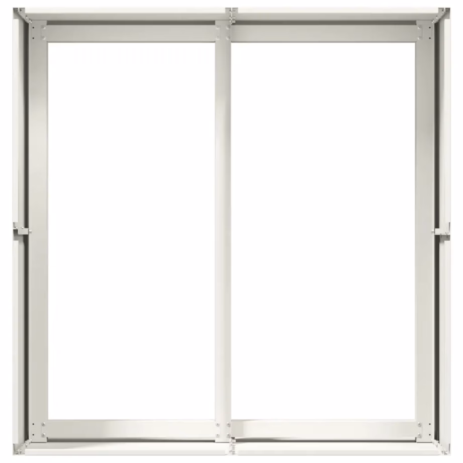 Valge külmvaltsitud terasest taimekast avatud põhjaga, 80 x 80 x 40 cm – 5