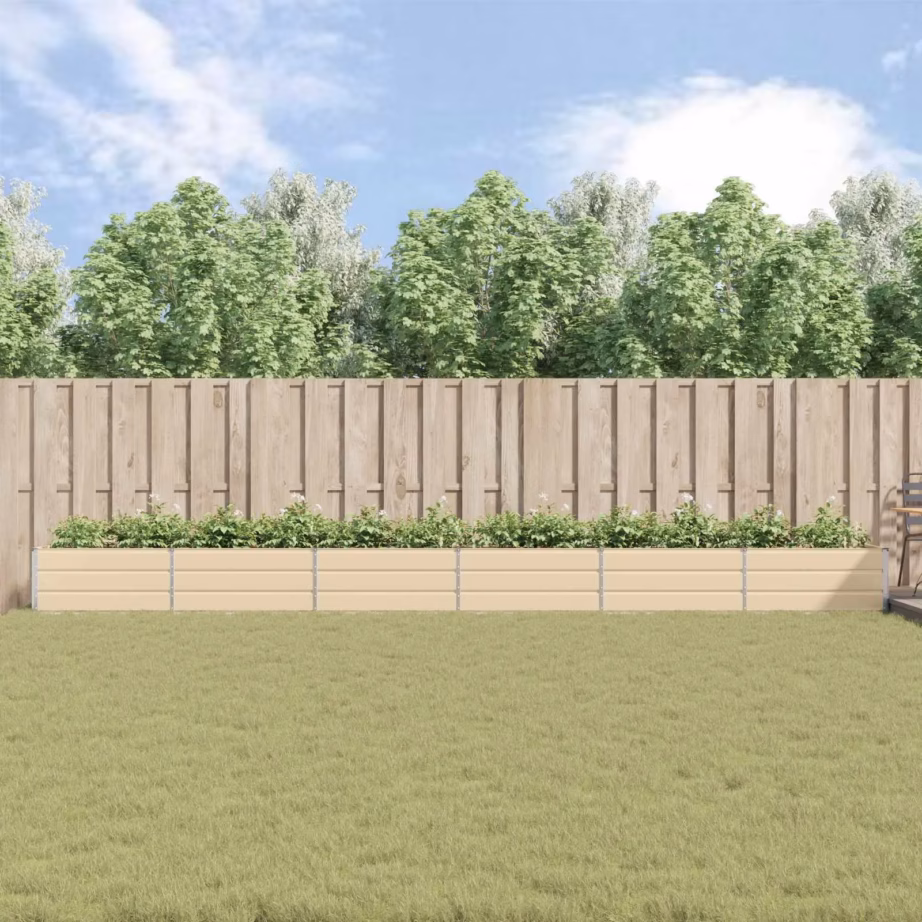 Valge tsingitud terasest taimekast, 195 x 100 x 45 cm – 4