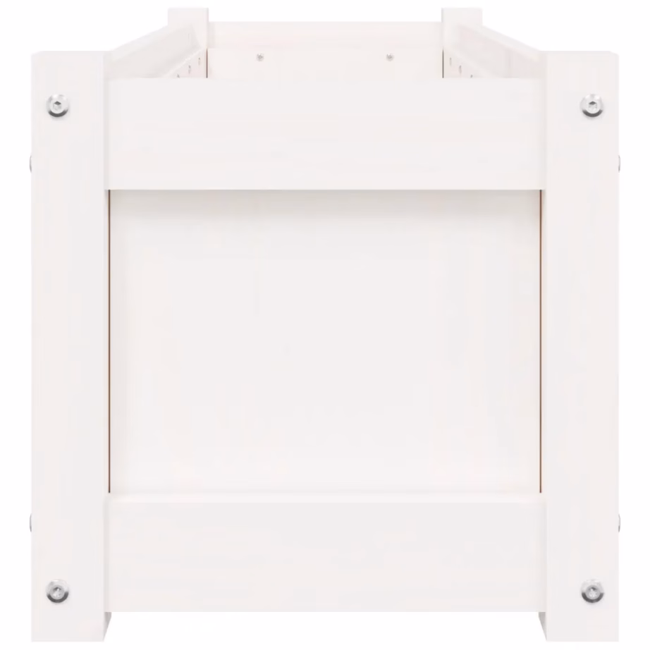 Aia taimekastid, 2 tk, valge männipuidust, 90 x 31 x 31 cm – 7