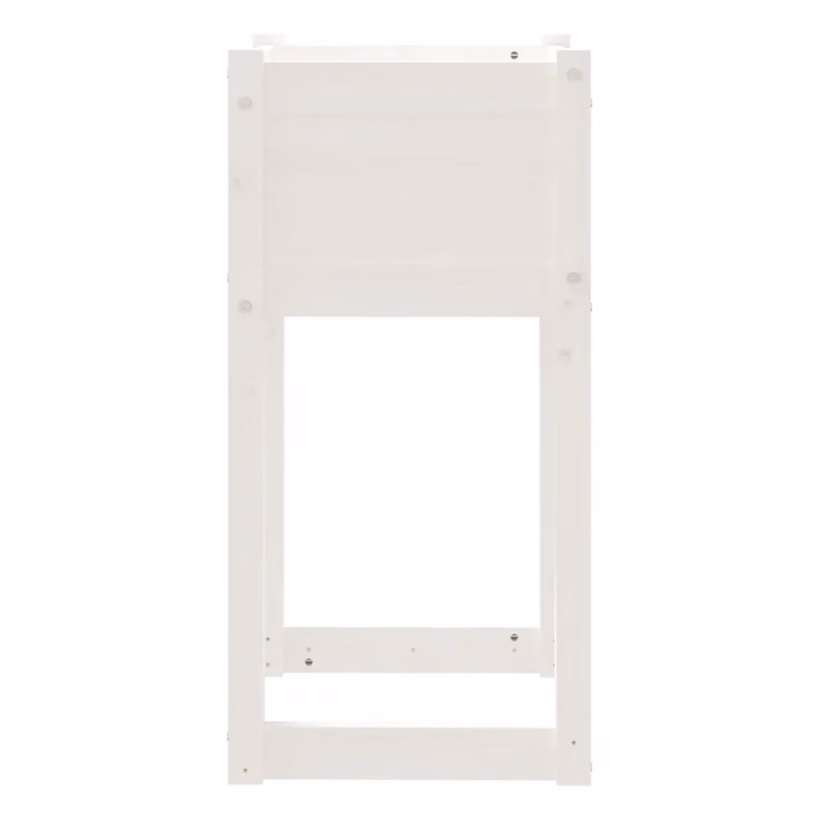 Valged toekad männipuidust taimekastid, 2 tk, 40 x 40 x 81 cm – 6