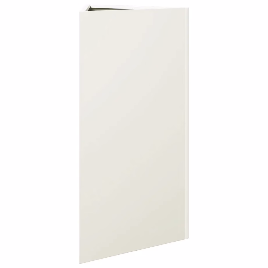 Aia taimekastid põhjaga, 2 tk, valge teras, kolmnurkse disainiga, 40 x 34,5 x 70 cm – 6