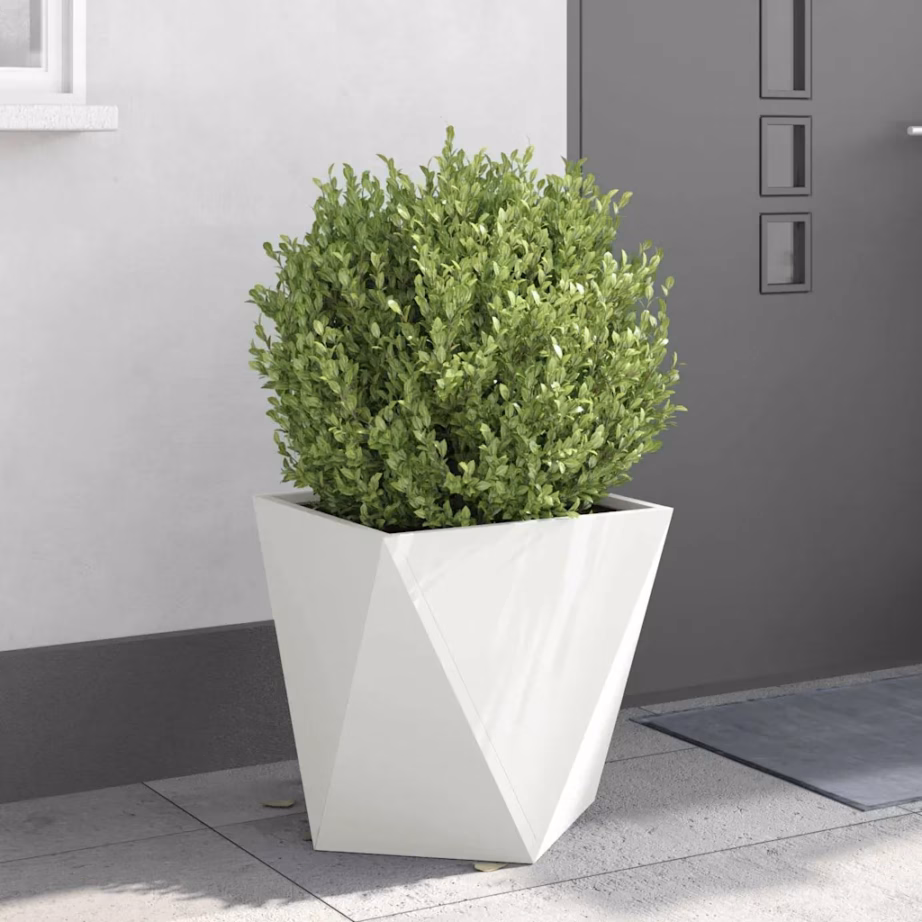 Terasest taimekastid, 2 tk, valge, 50 x 50 x 50 cm – 4