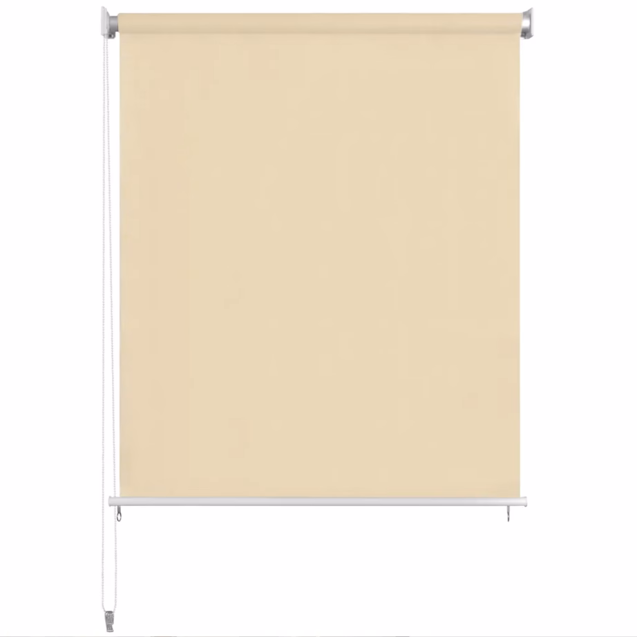 Väliruloo terrassile ja rõdule, HDPE, kreemjasvalge, 160 x 140 cm – 2