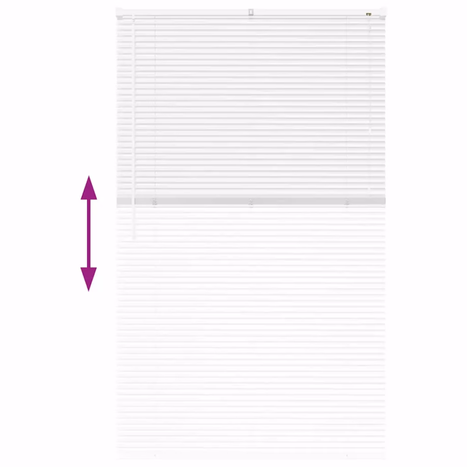 Veneetsia ruloo valge alumiinium 175 x 100 cm, siseruumidesse – 12