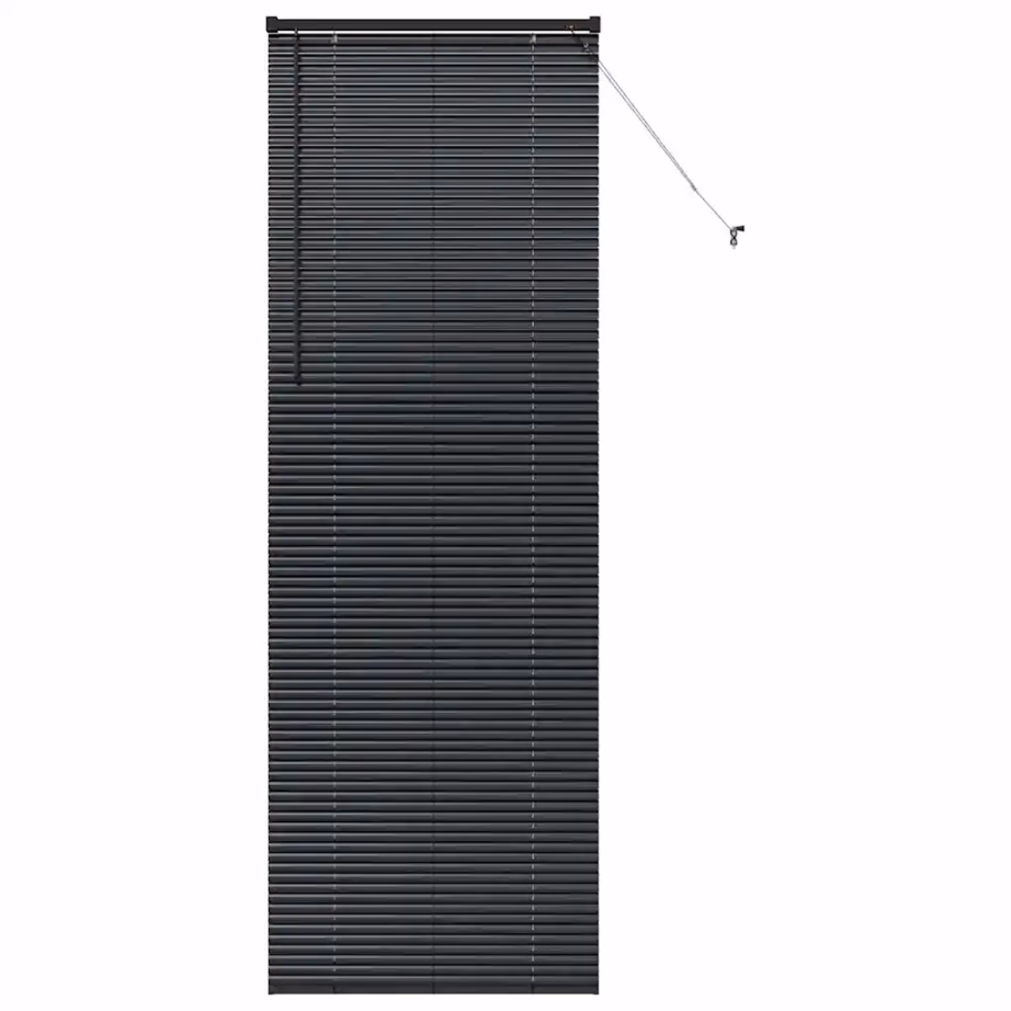 Veneetsia ruloo, must alumiinium, 220 x 70 cm - 2