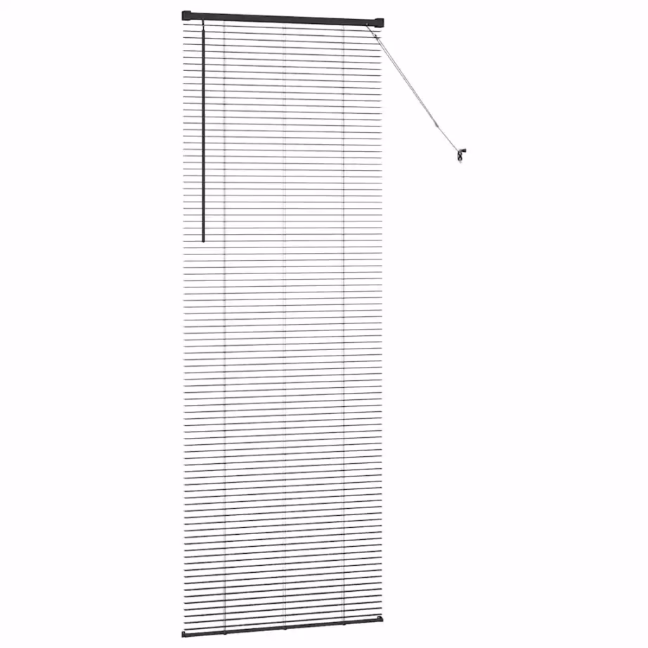 Veneetsia ruloo, must alumiinium, 220 x 70 cm - 6