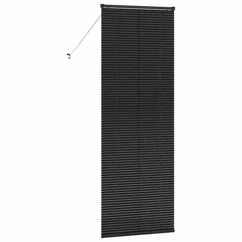 Veneetsia ruloo, must alumiinium, 220 x 70 cm - 7